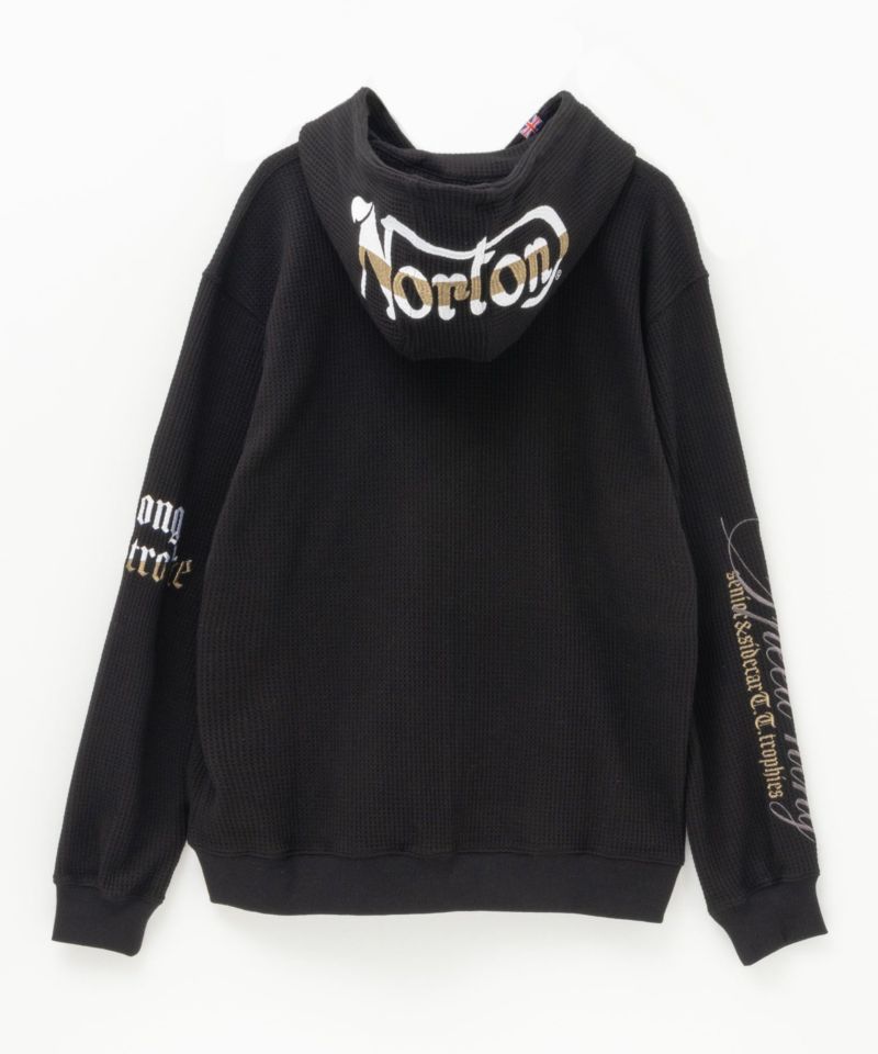 Norton  ビッグワッフルジップパーカー メンズ商品画像-2