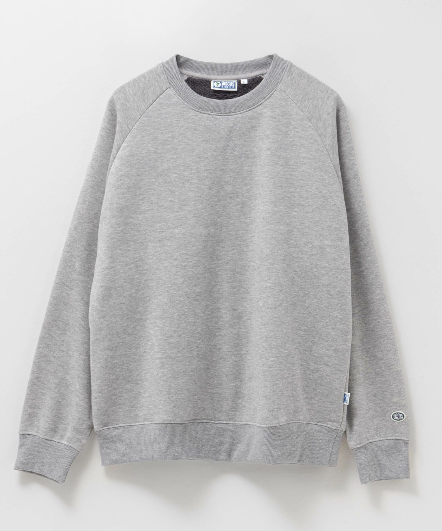 DISCUS 裏ボアクルーネックトレーナー メンズ