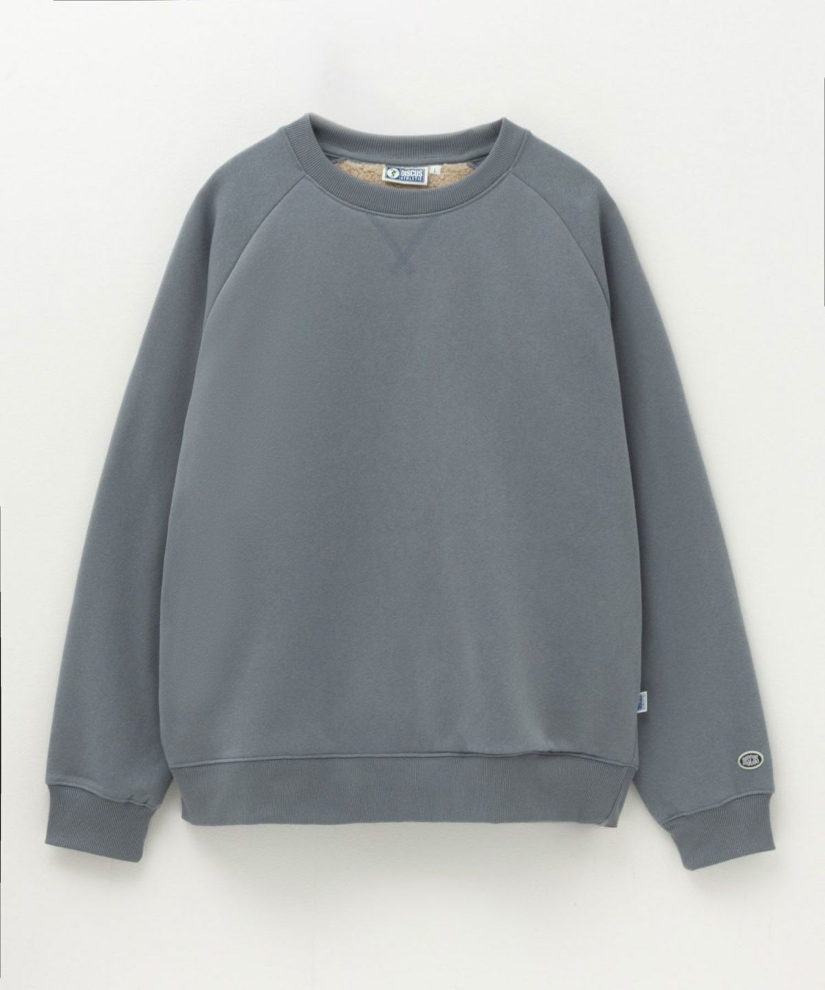 DISCUS 裏ボアクルーネックトレーナー メンズ