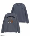 Tom and Jerry ポンチ素材 バックサガラ刺繍トレーナー メンズ