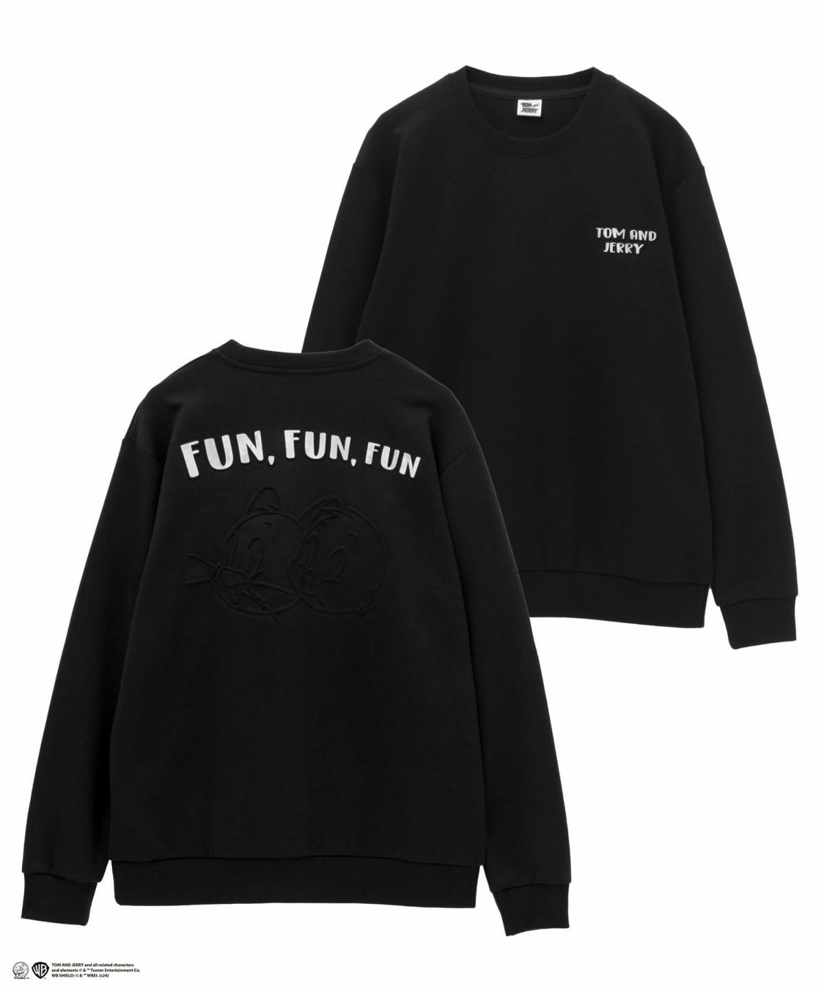 Tom and Jerry ポンチ素材 別布エンボストレーナー メンズ