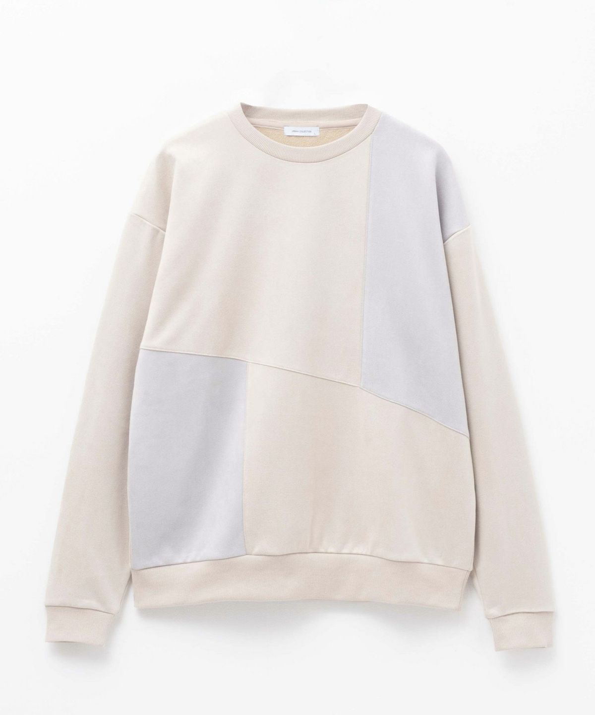 URBAN COLLECTION スエードライク切替プルオーバー メンズ