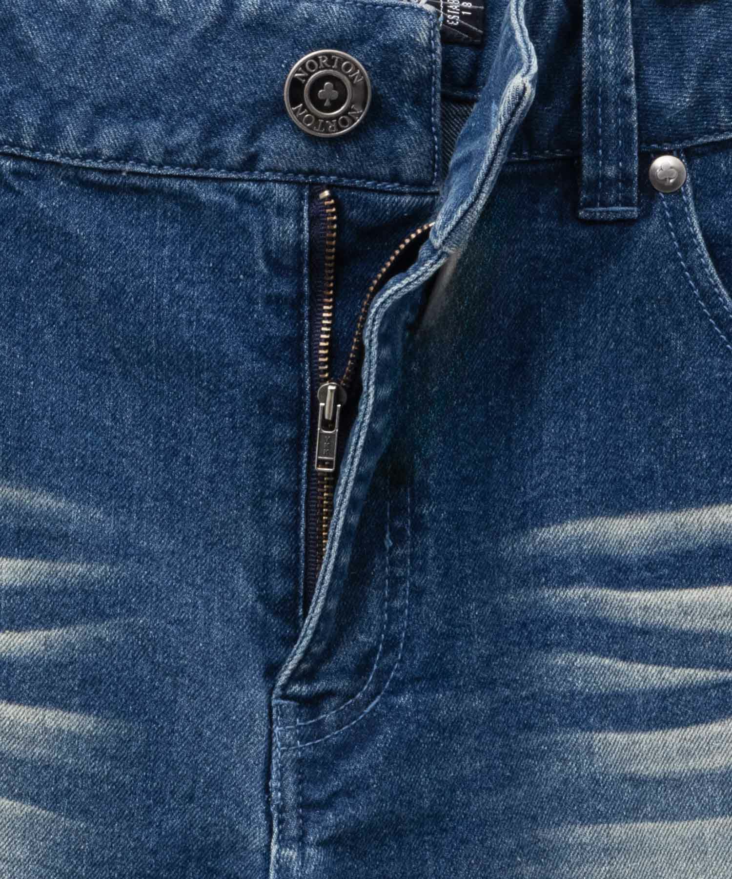 Norton ウイングMAX刺繍ストレッチデニム メンズ