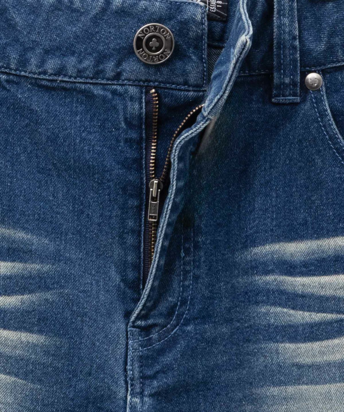 Norton ウイングMAX刺繍ストレッチデニム メンズ