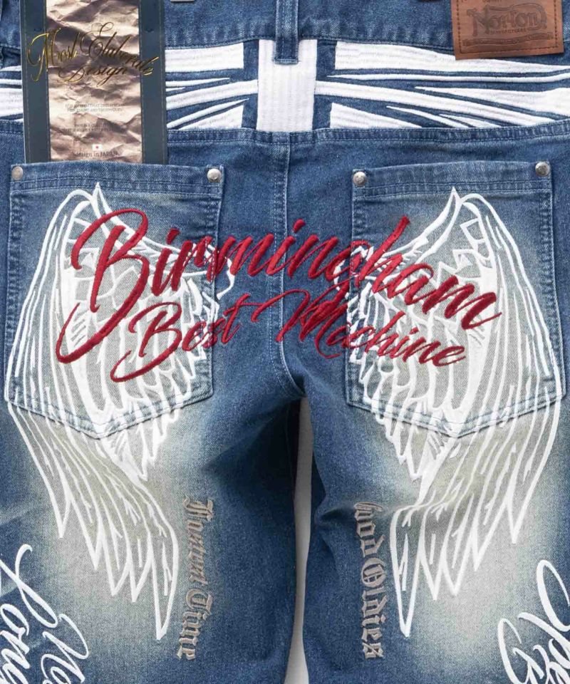 Norton  ウイングMAX刺繍ストレッチデニム メンズ商品画像-12