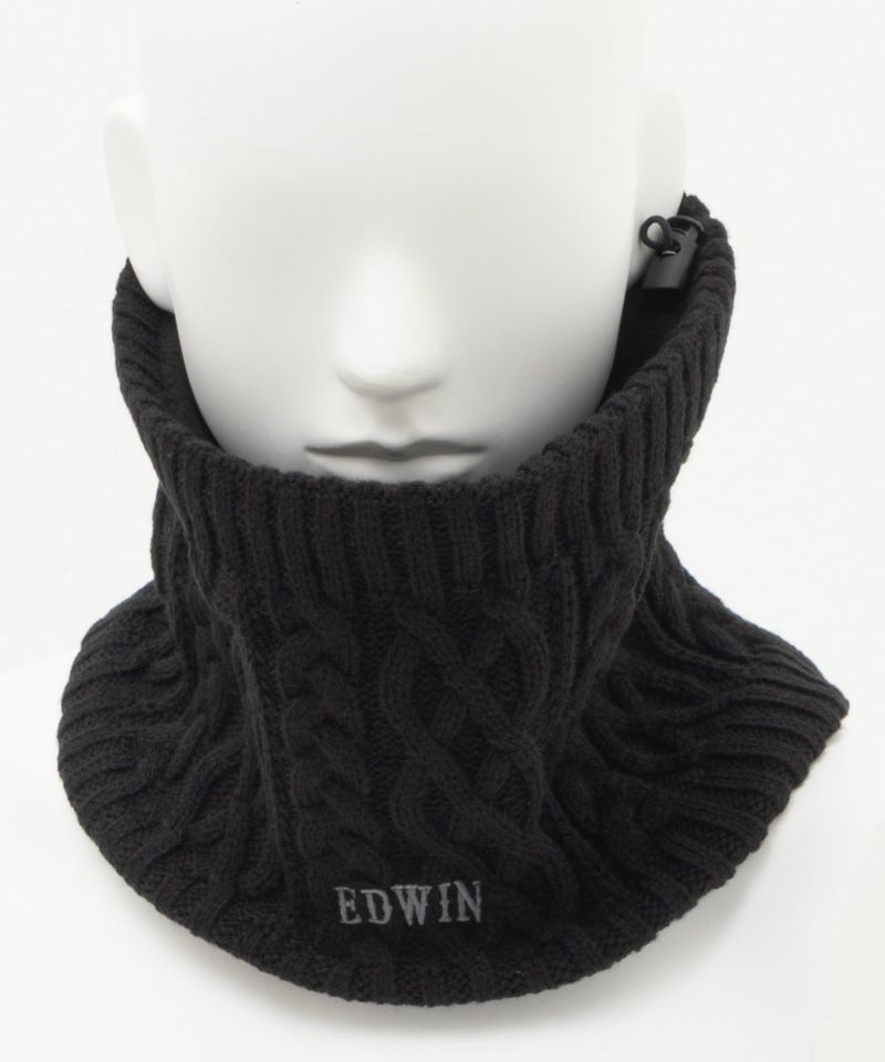 EDWIN  ロゴ刺繍ケーブルネックウォーマー メンズ商品画像-1