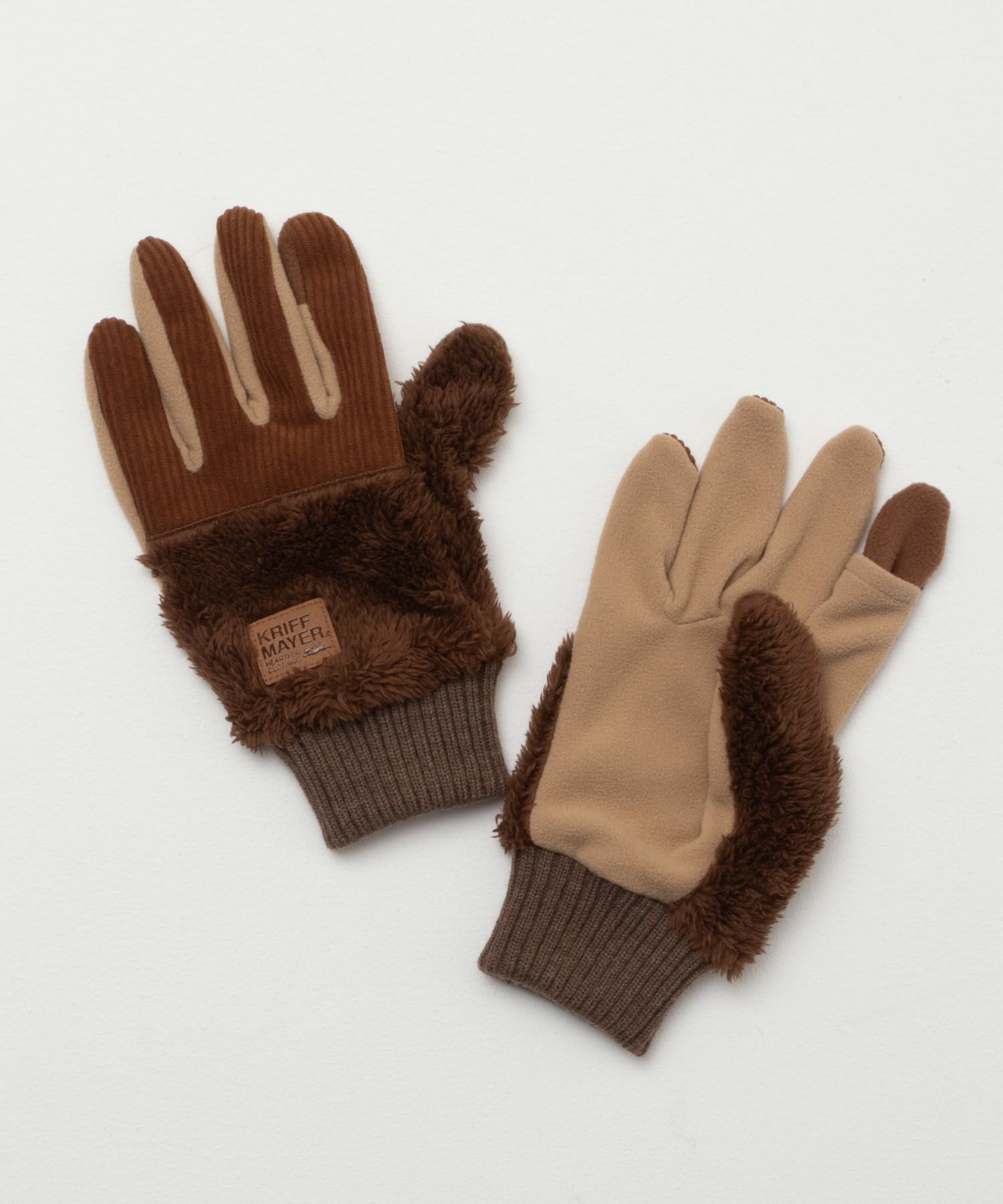 KRIFF MAYER ボア切替グローブ メンズ