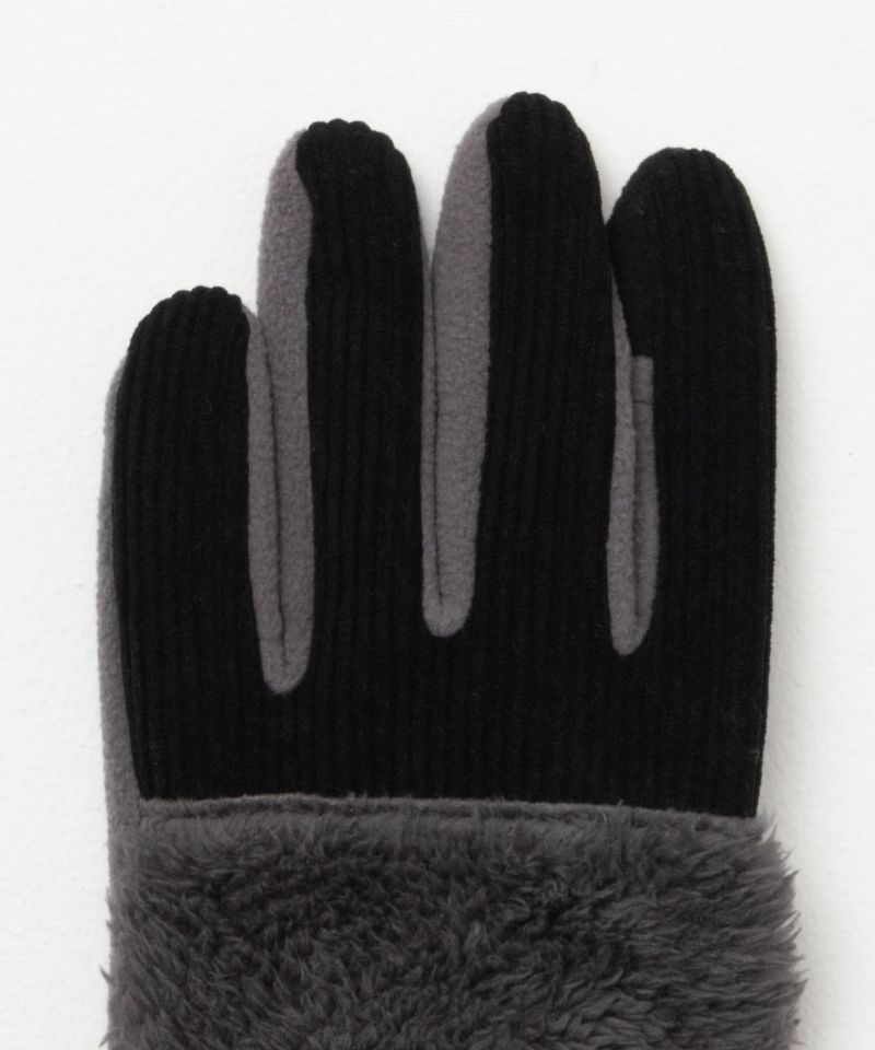 KRIFF MAYER ボア切替グローブ メンズ商品画像-3