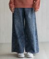 NAVY  デニムワイドパンツ キッズ商品サムネイル-4