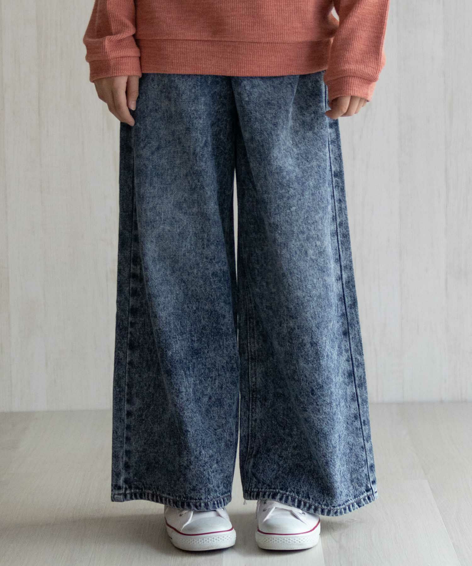 NAVY  デニムワイドパンツ キッズ商品サムネイル-4