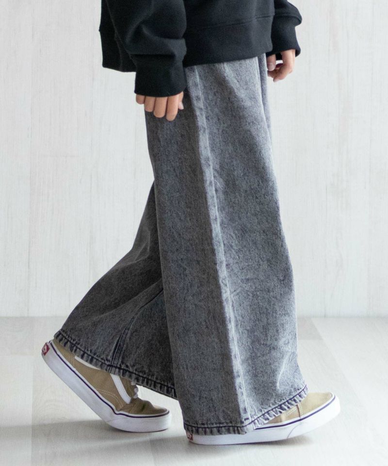 NAVY  デニムワイドパンツ キッズ商品画像-10