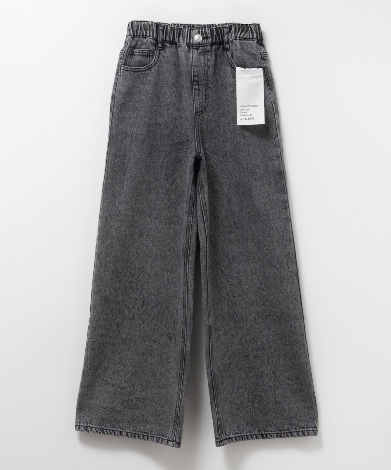 NAVY  デニムワイドパンツ キッズ商品画像-13