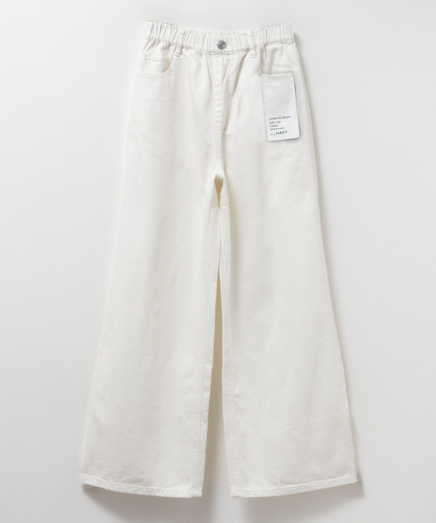 NAVY  デニムワイドパンツ キッズ商品画像-15