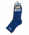 Lee クォーターソックス 杢ミックスロゴ 3足組 メンズ