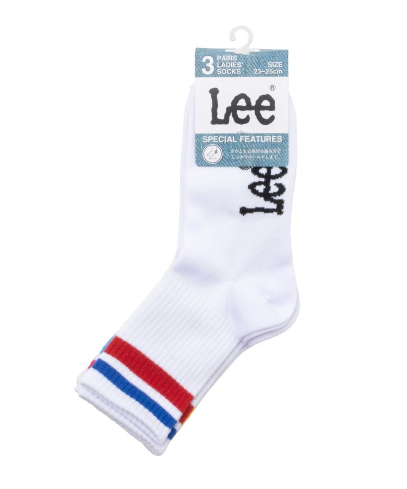 Lee  クォーターソックス ライン 3足組 レディース商品画像-1