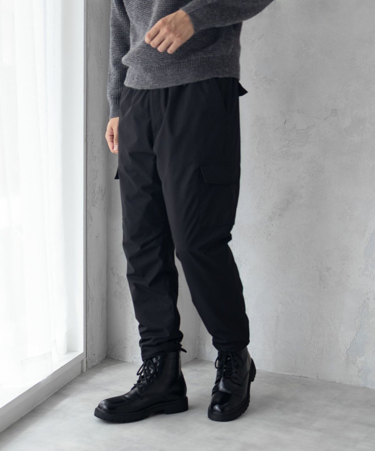 NAVY 温℃ 3M（TM）中綿カーゴパンツ メンズ