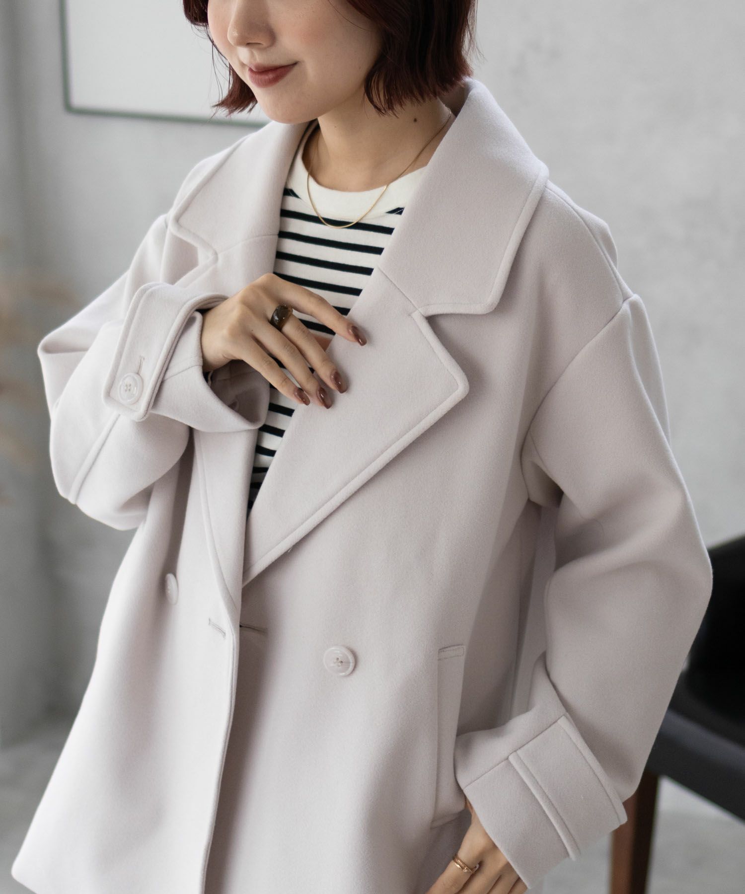 NAVY Pコート レディース 