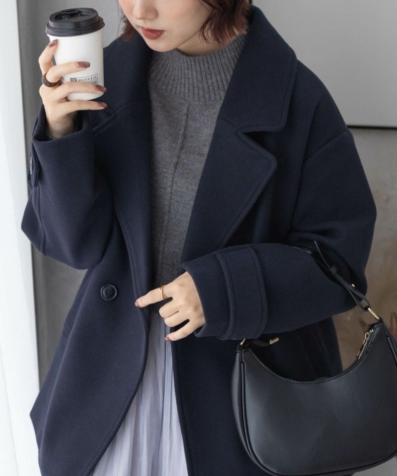 NAVY Pコート レディース