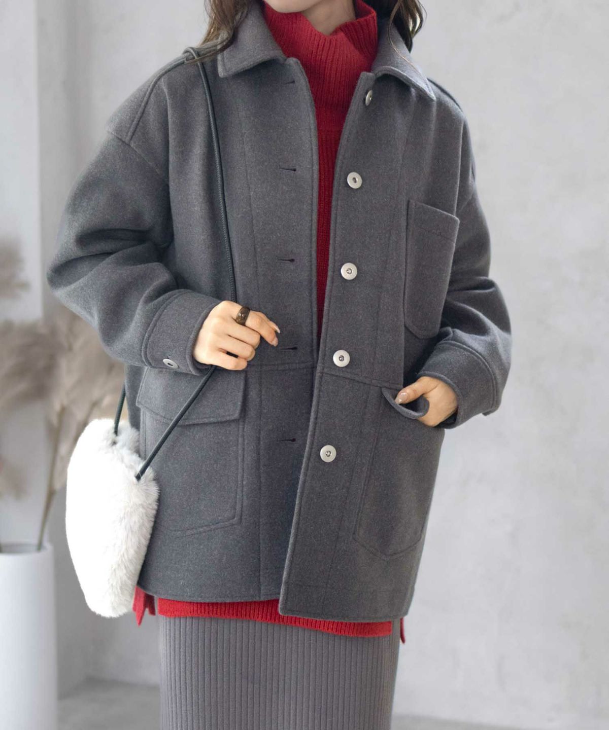 HusHusH 裏リブコート レディース