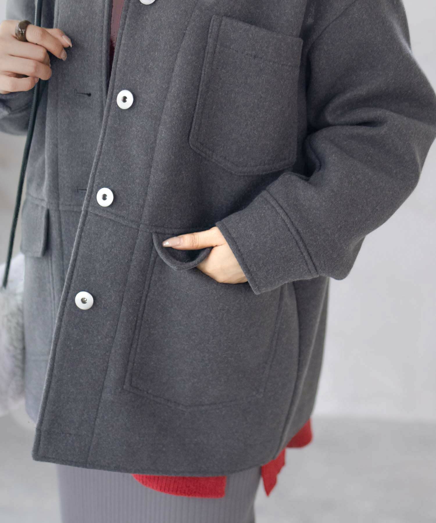 HusHusH 裏リブコート レディース