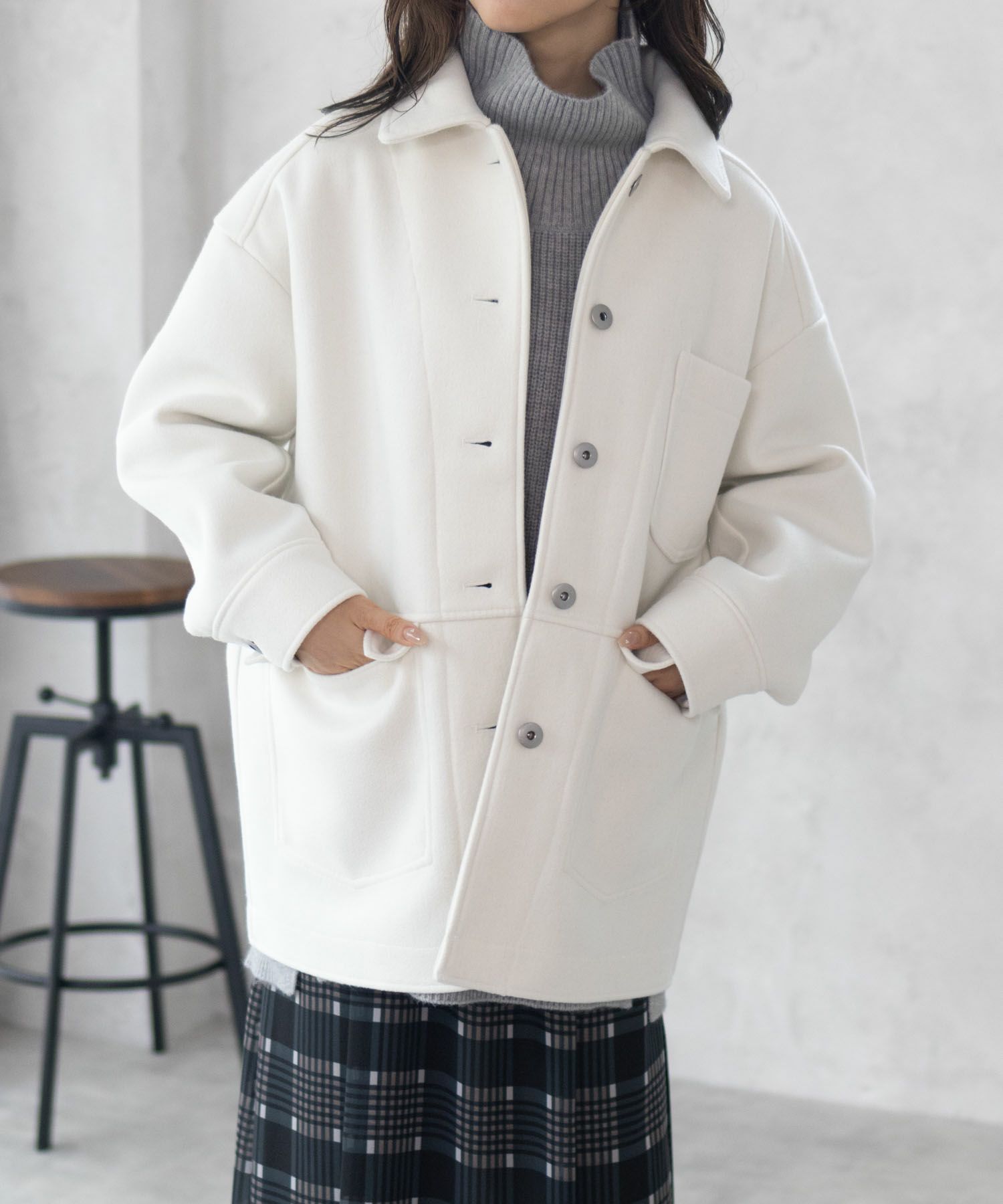 [最終さらに50%OFF]HusHusH  裏リブコート レディース商品画像-9