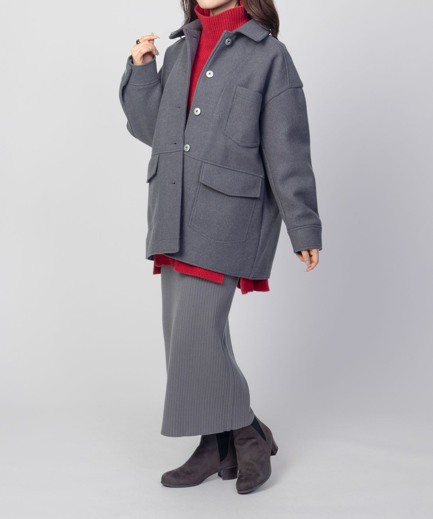 HusHusH 裏リブコート レディース