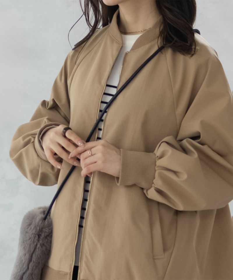 HusHusH AラインシルエットMA-1タイプジャケット レディース商品画像-6