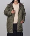 CONVERSE キルト中綿フードジャケット レディース