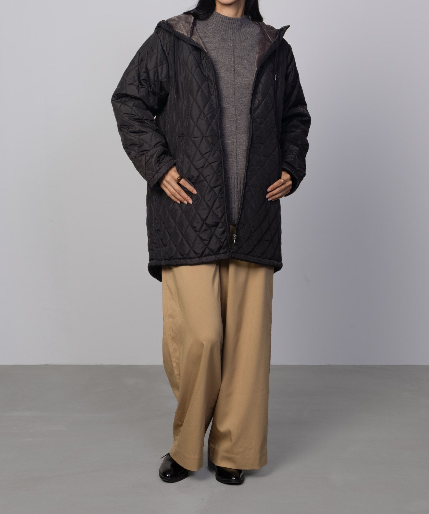 [期間限定価格]CONVERSE  キルト中綿フードジャケット レディース商品画像-16