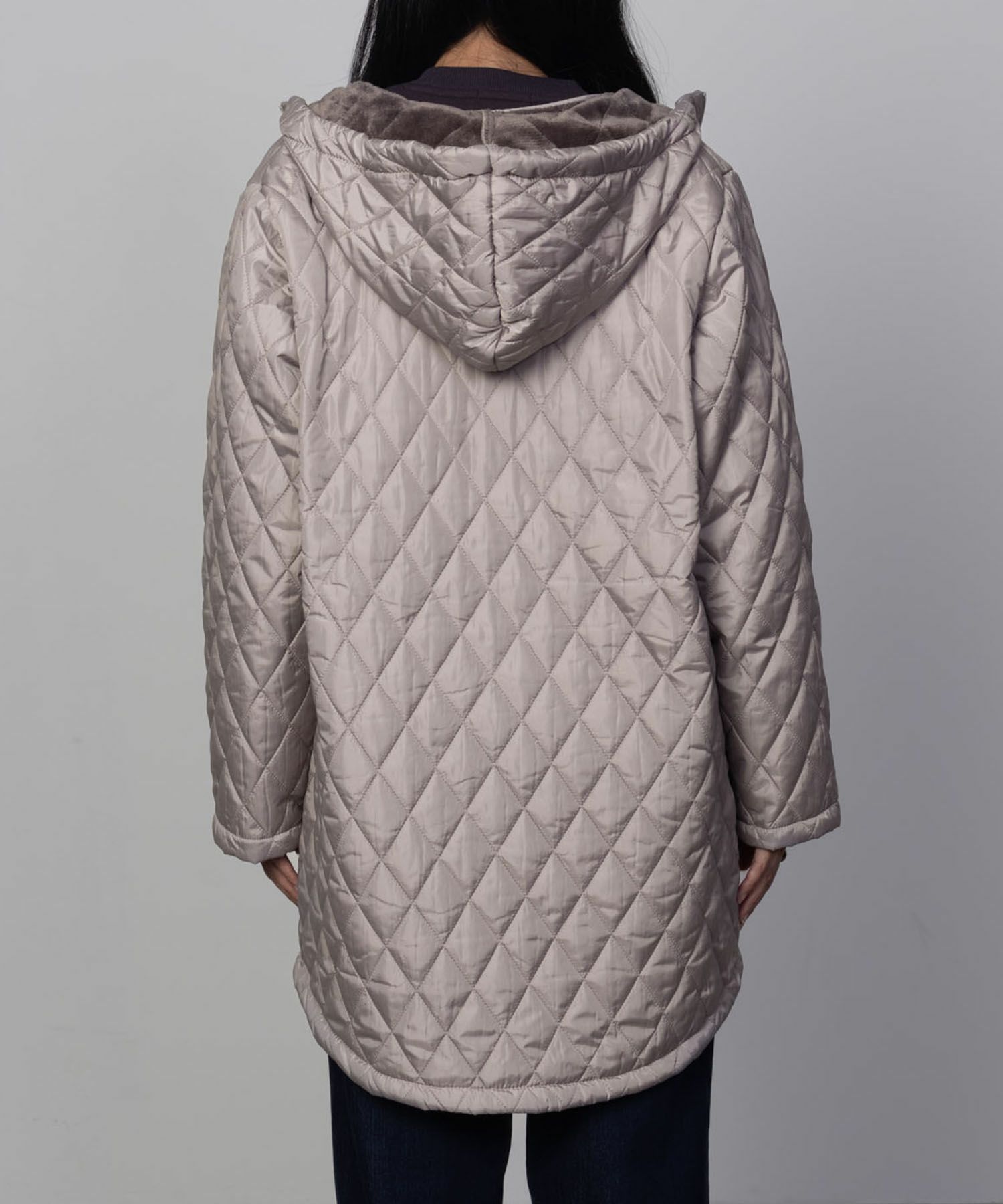 CONVERSE キルト中綿フードジャケット レディース