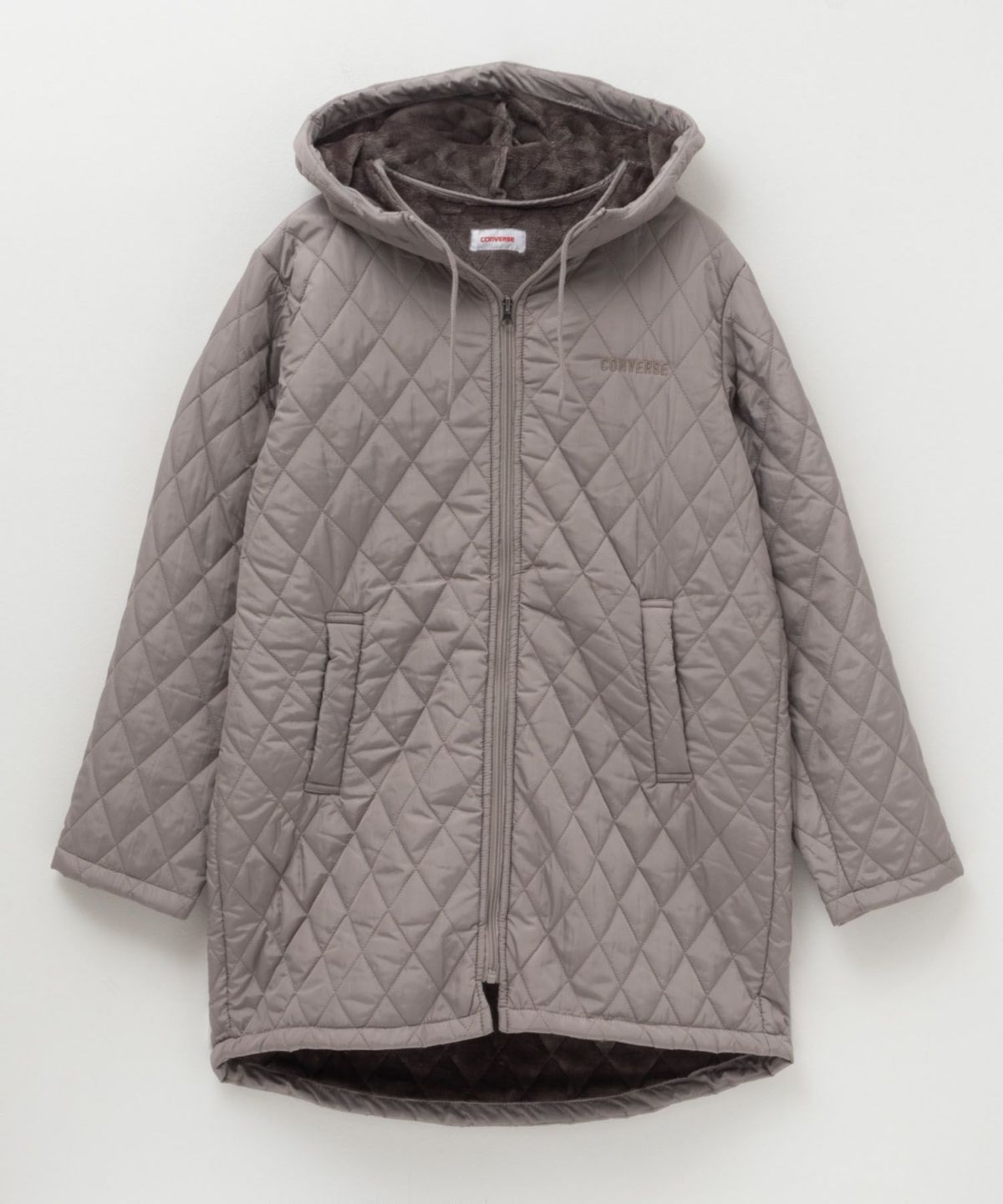 CONVERSE キルト中綿フードジャケット レディース