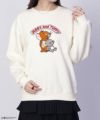 Tom and Jerry サガラ刺繍ルーズトレーナー レディース
