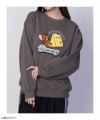 Tom and Jerry サガラ刺繍ルーズトレーナー レディース