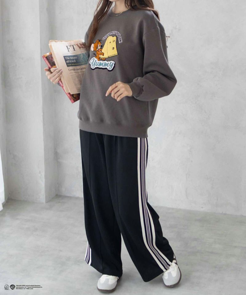 [期間限定価格]Tom and Jerry サガラ刺繍ルーズトレーナー レディース商品画像-22