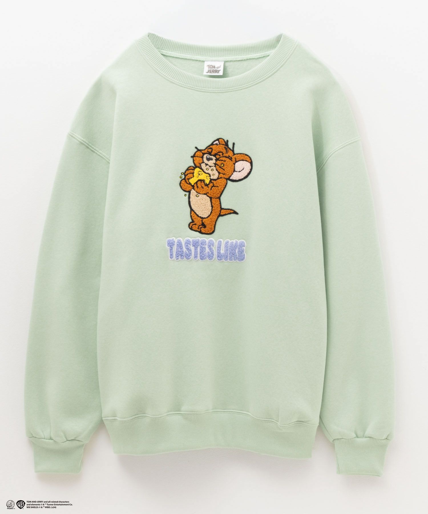 Tom and Jerry サガラ刺繍ルーズトレーナー レディース