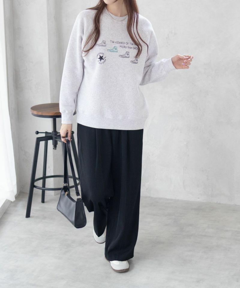 CONVERSE  身頃裏シャギートレーナー レディース商品画像-4