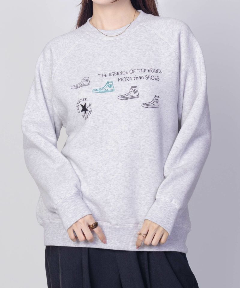 CONVERSE  身頃裏シャギートレーナー レディース商品画像-6