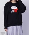 PEANUTS SNOOPY サガラ刺繍ルーズトレーナー レディース