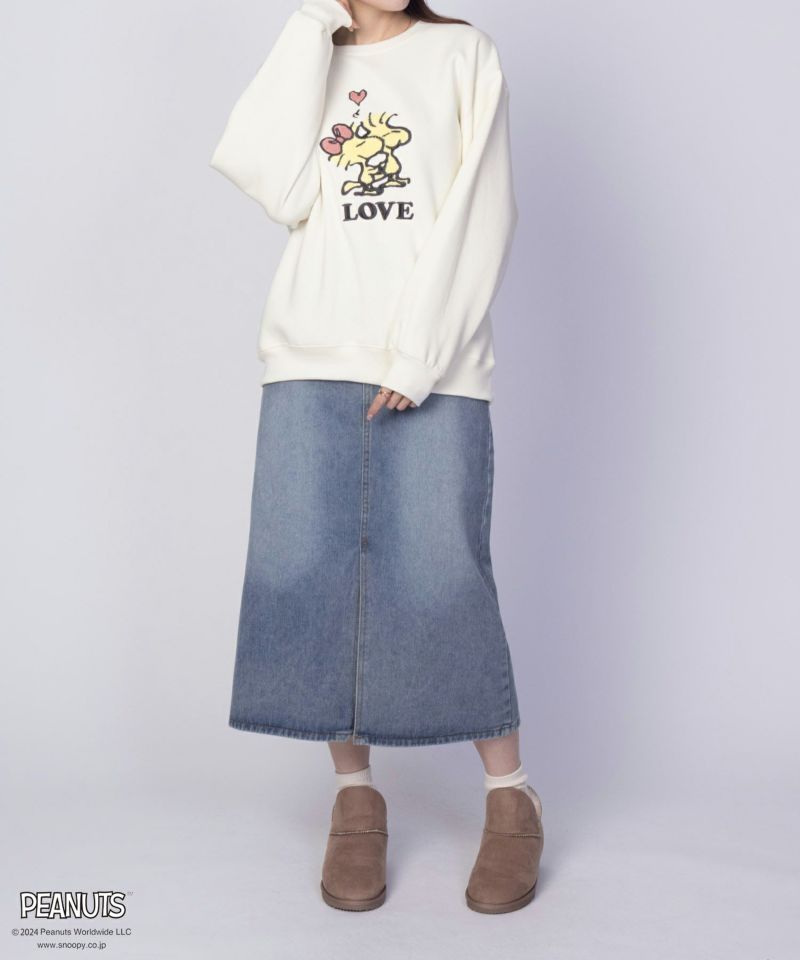 PEANUTS SNOOPY サガラ刺繍ルーズトレーナー レディース商品画像-5