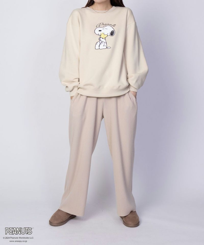 PEANUTS SNOOPY サガラ刺繍ルーズトレーナー レディース商品画像-8