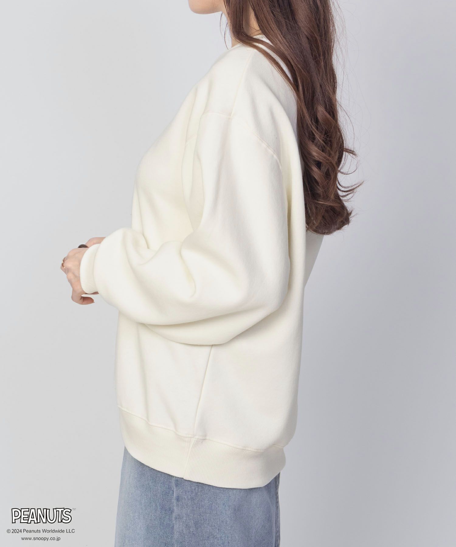PEANUTS SNOOPY サガラ刺繍ルーズトレーナー レディース商品サムネイル-9