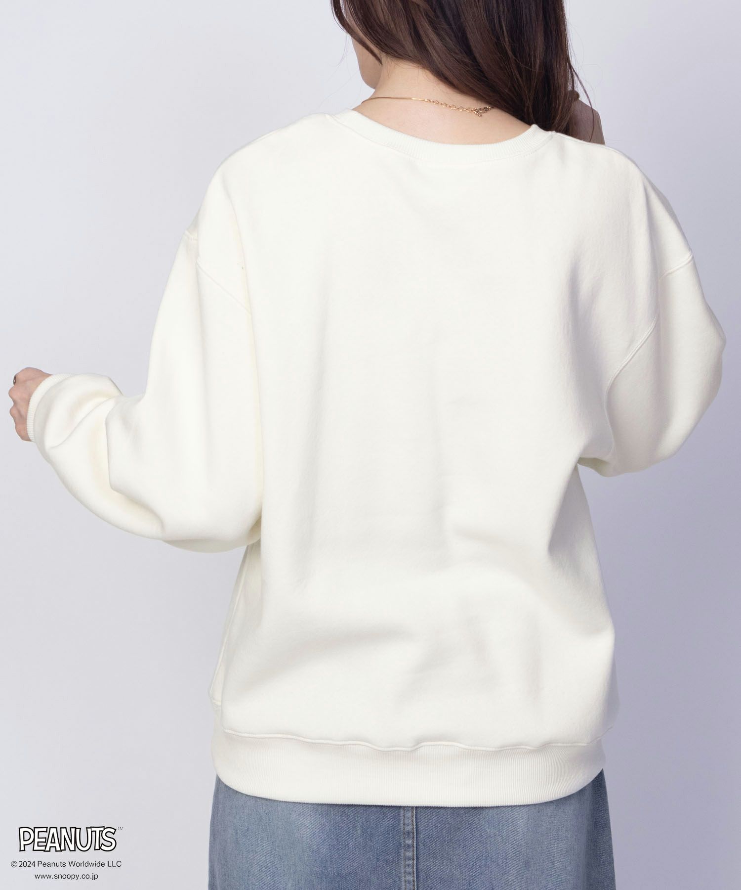 PEANUTS SNOOPY サガラ刺繍ルーズトレーナー レディース商品サムネイル-10