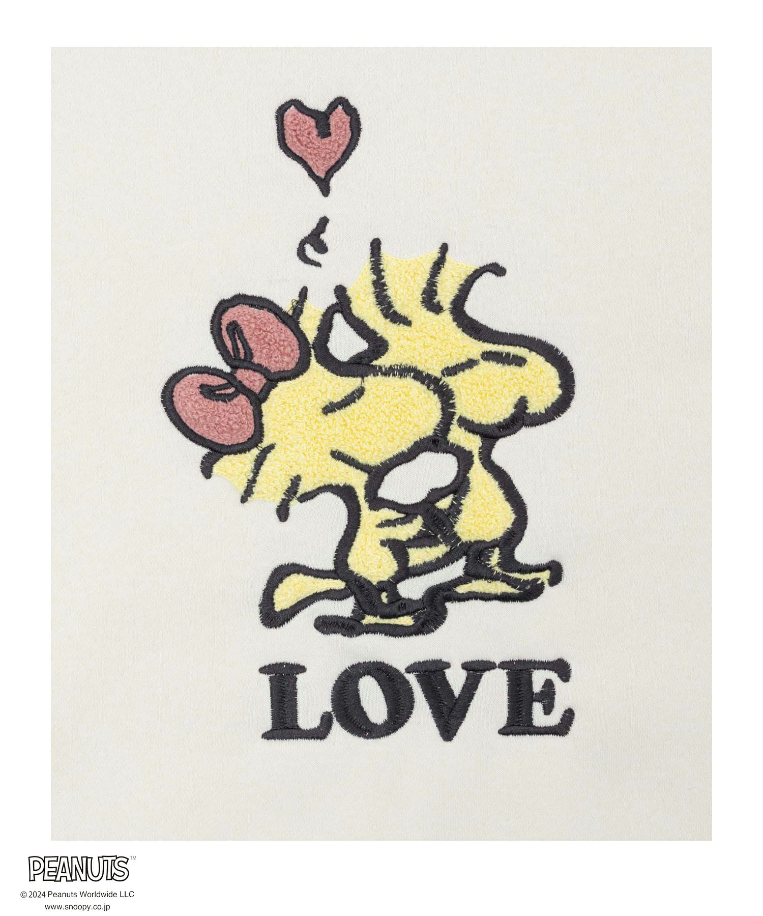 PEANUTS SNOOPY サガラ刺繍ルーズトレーナー レディース