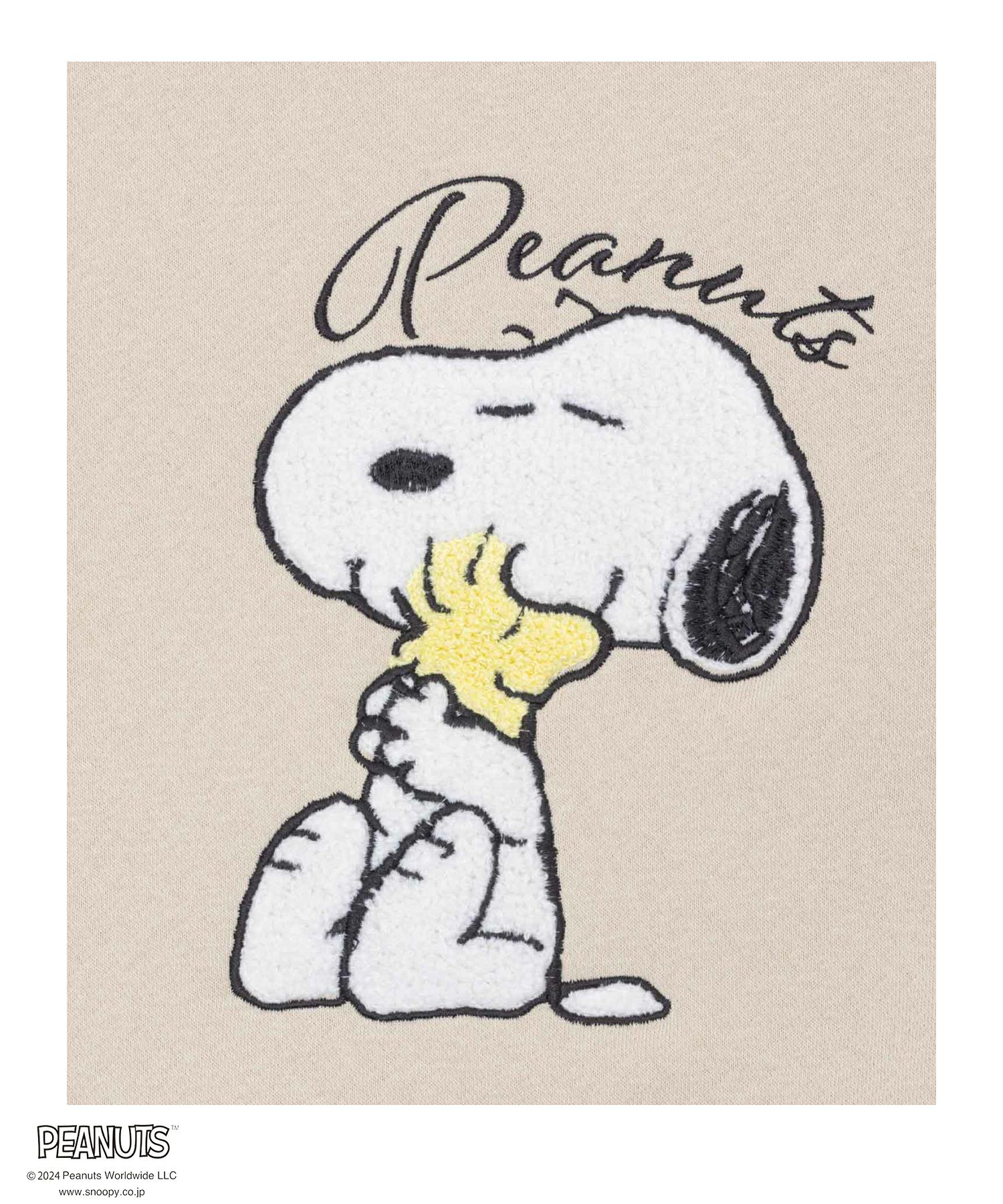 PEANUTS SNOOPY サガラ刺繍ルーズトレーナー レディース