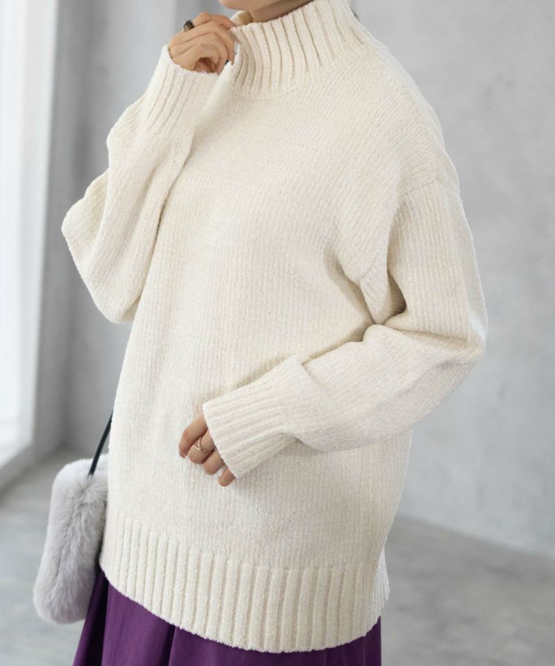 HusHusH モールハイネックプルオーバー レディース商品画像-10