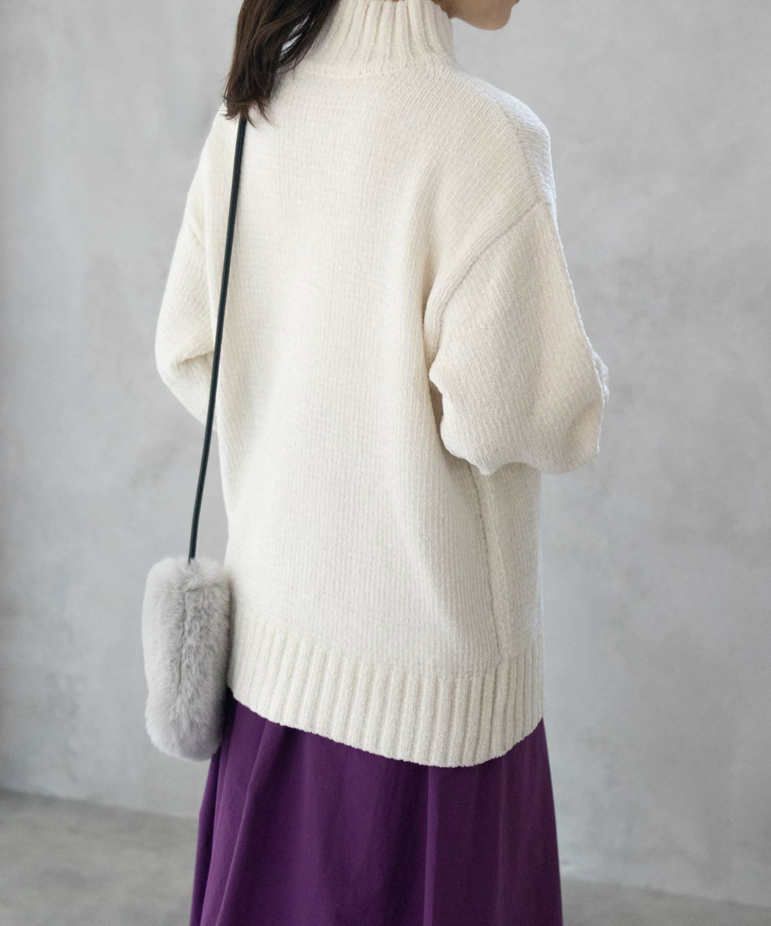 HusHusH  モールハイネックプルオーバー レディース商品画像-12