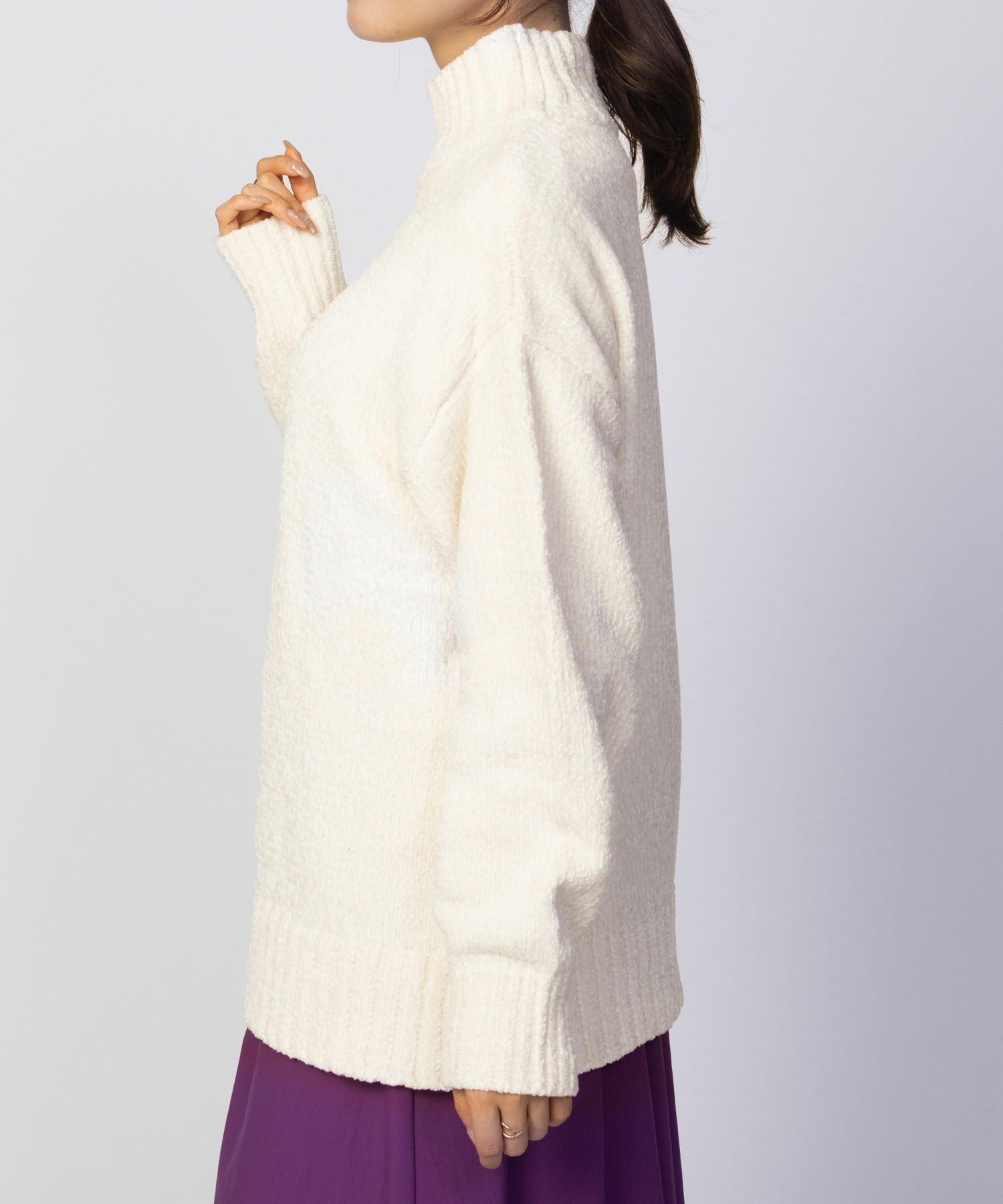 HusHusH  モールハイネックプルオーバー レディース商品画像-15