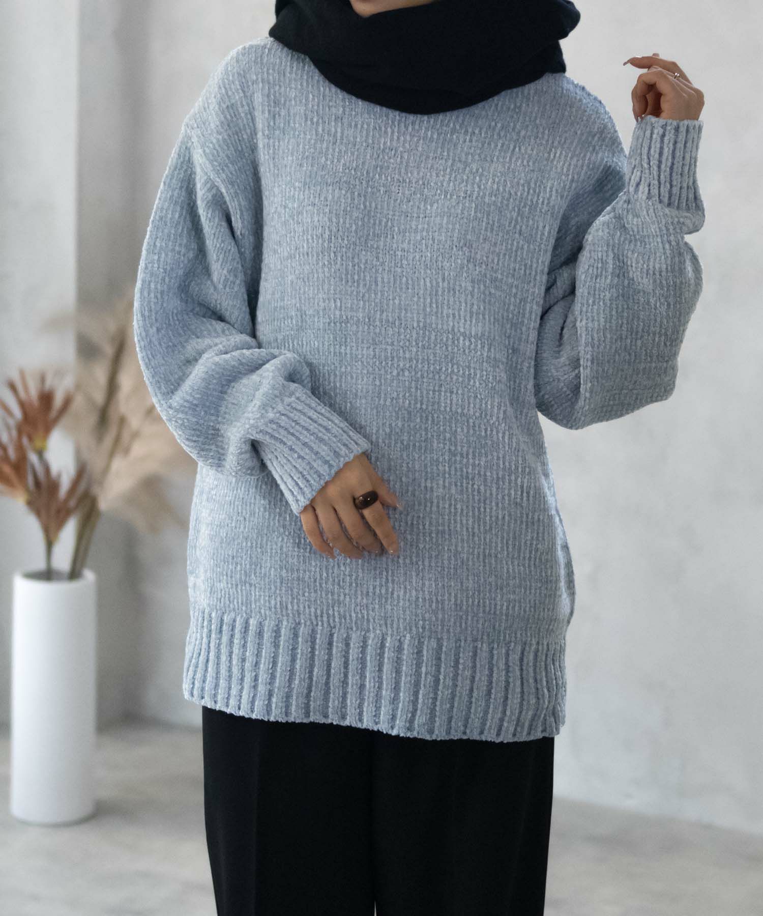 HusHusH  モールハイネックプルオーバー レディース商品画像-20