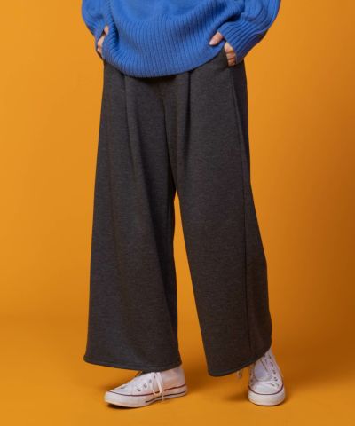 [値下げ]nAvy 温℃ 裏シャギーワイドパンツ レディース