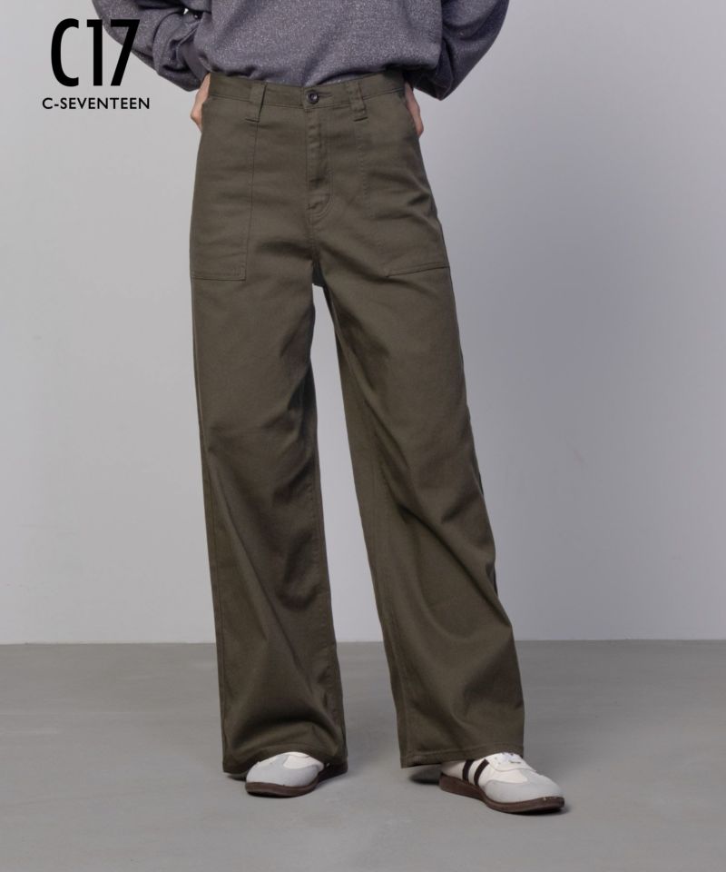 C17  ベイカーワイドパンツ レディース商品画像-1